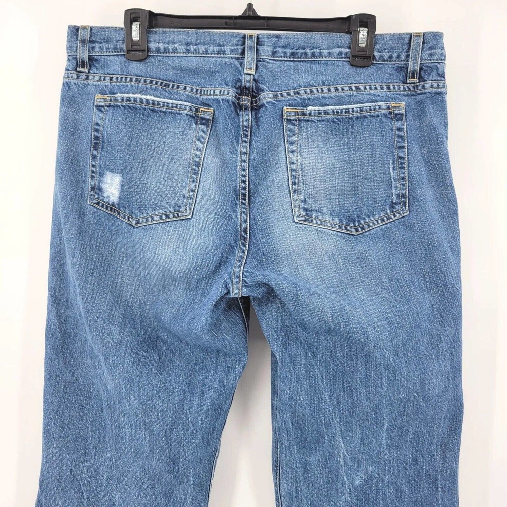 J. CREW Size 12T Button Fly Blue Straight Jeans Women’s Cotton Distressed - Picture 6 of 11